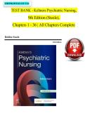 Psychiatric Nursing 8th Edition Test Bank &ndash; Keltner & Steele Complete Questions&comma; Answers & Rationales &lpar;Mental Health Nursing Exam Prep&rpar;