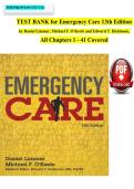 Emergency care 13th edition daniel limmer test bank chapter -