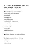 MDC II TEST 2 FULL QUESTION PAPER 2026 WITH ANSWERS GRADED A&plus;