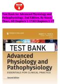 Test Bank for Advanced Physiology and Pathophysiology&colon; Essentials for Clinical Practice&comma; 2nd Edition by Nancy C&period; Tkacs & Linda L&period; Herrmann &vert; Chapters 1-17 &vert; Questions & Answers with Clinical Rationales &vert; NP&comma; APRN & Graduate Nursing Exam Prep 