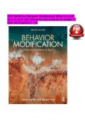 Test Bank for Behavior Modification&colon; What It Is and How To Do It&comma; 12th Edition by Garry Martin & Joseph J&period; Pear &vert; Chapters 1-29 &vert; Questions & Answers with Applied Behavior Analysis &lpar;ABA&rpar; Rationales &vert; BCBA&comma; BCaBA & Psychology Exam Prep