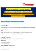  NR507 Advanced Pathophysiology &ndash; Chamberlain 2026&sol;2027 &ndash; Final Exam Study Guide with Questions and Explanations