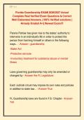 Florida Guardianship EXAM 2026&sol;2027 Actual  Complete Real Verified Exam Questions & Correct  Well Elaborated Answers&comma; &vert;100&percnt; Verified solutions &vert;  Already Graded A&plus;&vert;&vert; Newest Exam&excl;&excl;&excl; 
