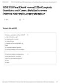 ISDS 3115 Final EXAM Newest 2026 Complete Questions and Correct Detailed Answers &lpar;Verified Answers&rpar; &vert;Already Graded A&plus;