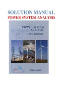 Solution Manual for Power System Analysis 3rd Edition by John Grainger&semi; William Stevenson&vert; 978-0984543861&vert; All Chapters included&vert; LATEST 2026
