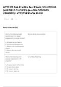 MTTC PE 044 Practice Test EXAM&comma; SOLUTIONS &lpar;MULTIPLE CHOICES&rpar; &lpar;A&plus; GRADED 100&percnt; VERIFIED&rpar; LATEST VERSION 2026&excl;