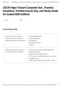 CDCR Major 3 Exam Complete Test &comma; Practice Questions&comma; Verified Answer Key&comma; and Study Guide for &lpar;Latest 2026 Edition&rpar;