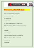 Arizona Real Estate State Exam