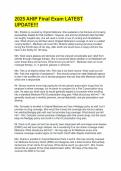 2025 AHIP Final Exam Study Guide &vert; Latest Questions & Answers for Medicare Advantage&comma; Part D & Compliance