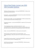 Illinois Real Estate License Law 2026 &vert; Complete Solutions Study Guide