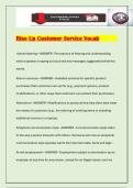 Rise Up Customer Service Vocab
