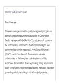 CQM for USACE Practice ACTUAL EXAM LATEST UPDATE THIS YEAR QUESTIONS AN DETAILED ANSWERS&lowbar;compressed