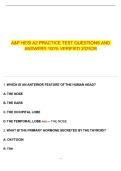 A&P HESI A2 Practice Test &vert; Anatomy & Physiology Exam Questions & Answers