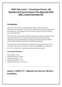 NICET Soils Level 1 &ndash; Actual Exam Practice 150  Questions And Correct Answers Plus Rationales 2026 Q&A &vert; Instant Download Pdf&period;