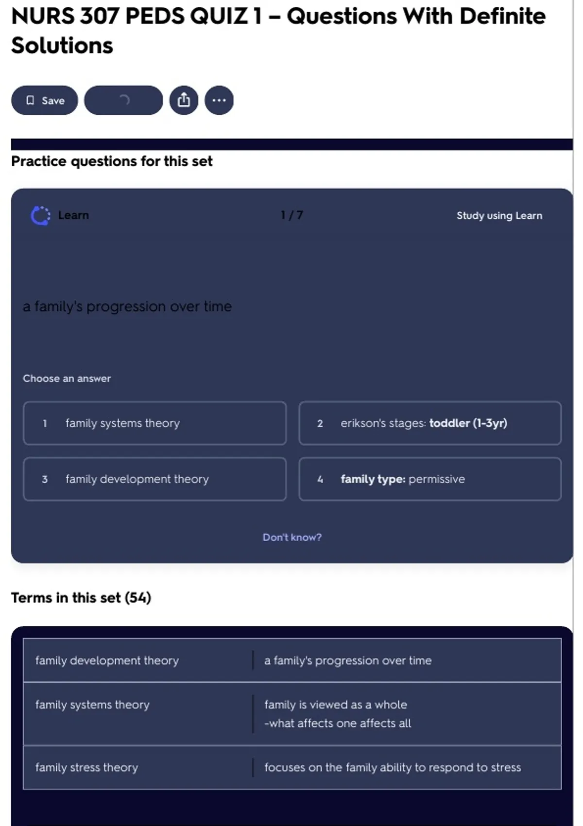 NURS 307 PEDS QUIZ 1 – Questions With Definite Solutions - NURS 307 ...