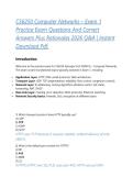 CS6250 Computer Networks &ndash; Exam 1 Practice Exam Questions And Correct Answers Plus Rationales 2026 Q&A &vert; Instant Download Pdf&period;