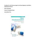 Test Bank For Oral Pharmacology for the Dental Hygienist&comma; 2nd Edition Published by Pearson Mea A&period; Weinberg Cheryl M&period; Westphal Theile James Burke Fine