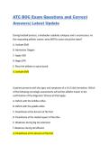 ATC BOC Exam Questions and Correct Answers&vert; Latest Update