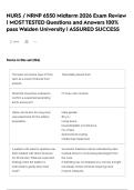 NURS &sol; NRNP 6550 Midterm 2026  Exam Review &vert; MOST TESTED Questions and Answers 100&percnt; pass Walden University &vert; ASSURED SUCCESS