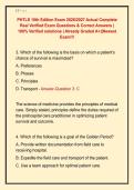 PHTLS 10th Edition Exam 2026&sol;2027 Actual Complete  Real Verified Exam Questions & Correct Answers &vert;  100&percnt; Verified solutions &vert; Already Graded A&plus;&vert;&vert;Newest  Exam&excl;&excl;&excl; 