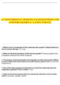 ACTION Personal Training Exam Study Guide &vert; CPT Practice Questions & Answers