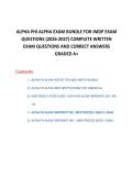 ALPHA PHI ALPHA EXAM BUNDLE FOR IMDP EXAM QUESTIONS &lpar;2026-2027&rpar; COMPLETE WRITTEN EXAM QUESTIONS AND CORRECT ANSWERS GRADED A&plus;