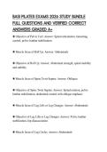BASI PILATES EXAMS 2026 STUDY BUNDLE FULL QUESTIONS AND VERIFIED CORRECT ANSWERS GRADED A&plus;