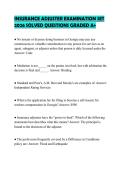 INSURANCE ADJUSTER PREPARATION TEST 2026 QUESTIONS AND CORRECT ANSWERS GRADED A&plus;
