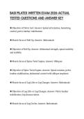 BASI PILATES WRITTEN EXAM 2026 ACTUAL TESTED QUESTIONS AND ANSWER KEY