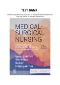  TEST BANK for Medical-Surgical Nursing&colon; Concepts for Interprofessional Collaborative Care 10th Edition by Donna D&period; Ignatavicius