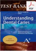 Test Bank for Understanding Dental Caries&colon; From Pathogenesis to Prevention and Therapy&semi; 1st Edition &lpar;Michel Goldberg&rpar;&semi; Comprehensive Questions & Verified Rationales&semi; 2025&sol;2026 Edition PDF DOWNLOAD NOW&excl;