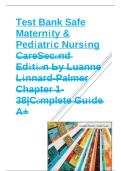Test Bank Safe Maternity & Pediatric Nursing Care 2nd Edition 2026 ISBN 9780323856593 Luanne Linnard-Palmer Chapters 1&ndash;38 Complete Guide A&plus;