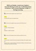 BIOD 102 Module 1 &lpar;2026&sol;2027 Update&rpar; &vert;  Essential Biology II with Lab &vert; Verified Questions  & Answers &vert; 100&percnt; Correct Solutions &vert; Grade A&plus; &vert;  Portage Learning 