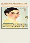 Full Test Bank&colon; History of World Societies Vol&period; 2 &lpar;11th Edition&rpar; Wiesner-Hanks &vert; Comprehensive Exam Prep &vert; Verified Questions & Answers &vert; High-Score Exam Guide