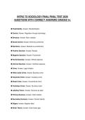 INTRO TO SOCIOLOGY FINAL COMPREHENSIVE STUDY GUIDE 2026 FULL QUESTIONS AND SOLUTIONS GRADED A&plus;