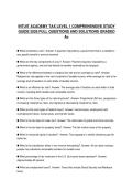 INTUIT ACADEMY TAX LEVEL 1 ACTUAL EXAM PAPER 2026 QUESTIONS WITH ANSWERS GRADED A&plus;