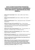 INTUIT ACADEMY BOOKKEEPING PROFESSIONAL CERTIFICATE&colon; BOOKKEEPING BASICS CERTIFICATION SCRIPT 2026 QUESTIONS WITH SOLUTIONS GRADED A&plus;