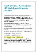 CCNA &lpar;200-301&rpar; Practice Exam &lpar;ENSA v7&period;0&rpar; questions with answers