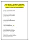 NURS 5334 ADVANCED PHARMACOLOGY FOR NP EXAM 2 EXAM COMPREHENSIVE QUESTIONS AND VERIFIED ANSWERS ACTUAL EXAM 2026&sol;2027