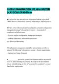 INCOSE BOARD EVALUATION 2026 GUARANTEED PASS ANSWERS GRADED A&plus;