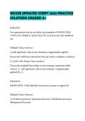 INCOSE PREPARATION TEST 2026 QUESTIONS AND CORRECT ANSWERS GRADED A&plus;