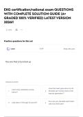 EKG certification&sol;national exam QUESTIONS WITH COMPLETE SOLUTION GUIDE &lpar;A&plus; GRADED 100&percnt; VERIFIED&rpar; LATEST VERSION 2026&excl;&excl;