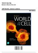 TEST BANK FOR Becker's World of the Cell 10th Edition by Jeff Hardin&comma; Gregory Bertoni&comma; Lewis Kleinsmith ISBN&colon; 978-0135259498 COMPLETE GUIDE ALL CHAPTERS COVERED 100&percnt; VERIFIED A&plus; GRADE ASSURED&excl;&excl;&excl;&excl;NEW LATEST UPDATE&excl;&excl;&excl;&excl;&excl;