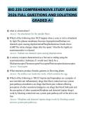 BIO 235 COMPREHENSIVE STUDY GUIDE 2026 FULL QUESTIONS AND SOLUTIONS GRADED A&plus;