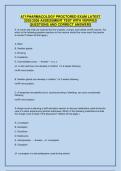 ATI Pharmacology Proctored Exam &ndash; Nursing Program &ndash; 2025&sol;2026 &ndash; Assessment Test with Verified Questions and Correct Answers