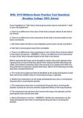 BIOL 1010 Midterm Exam Practice Test Questions - Brooklyn College 100&percnt; Solved