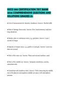 HSCO 500 CERTIFICATION TEST BANK 2026 COMPREHENSIVE QUESTIONS AND SOLUTIONS GRADED A&plus;