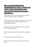 BIO 250 STRAIGHTERLINE MICROBIOLOGY FINAL PAPER 2026 TEST PAPER QUESTIONS AND SOLUTIONS COMPLETE BUNDLE GRADED A&plus;