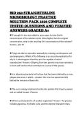 BIO 250 STRAIGHTERLINE MICROBIOLOGY PRACTICE SOLUTION PACK 2026 COMPLETE TESTED QUESTIONS AND VERIFIED ANSWERS GRADED A&plus;