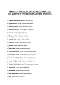 ISA UTILITY SPECIALIST &lpar;CHAPTERS 1-7&rpar; FINAL TEST 2026 QUESTIONS WITH CORRECT ANSWERS GRADED A&plus;